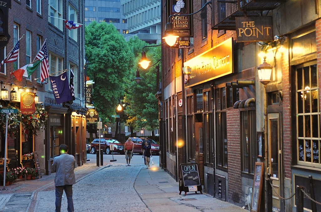 An old charming street near Boston's North Endse Website Builder